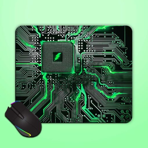 Neon Circuit Mouse Pad Zapvi