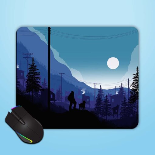 Full Moon View Mouse Pad Zapvi