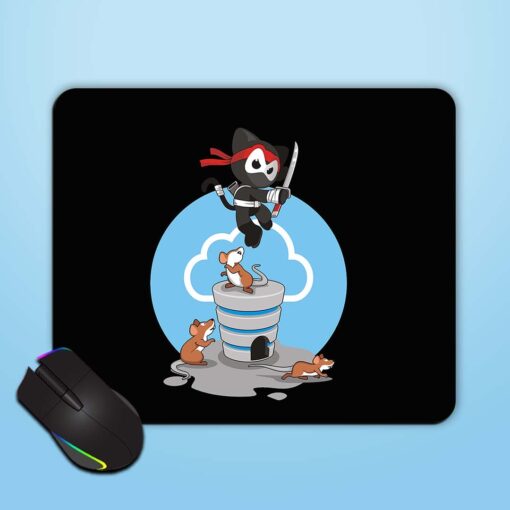 Ninja Warriar Cartoon Mouse Pad Zapvi