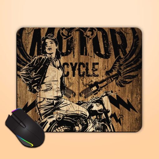 Motor Cycle Mouse Pad Zapvi