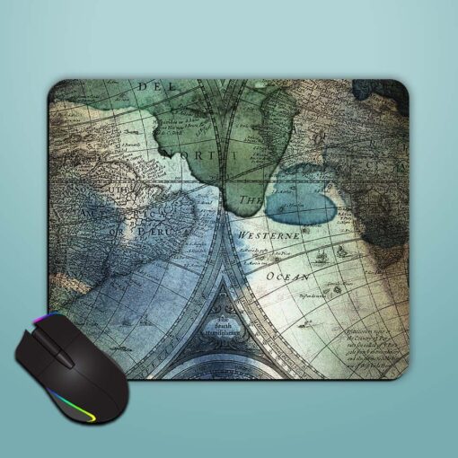 Antient World Map Mouse Pad Zapvi