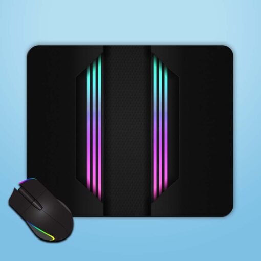 Neon Stripe Mouse Pad Zapvi