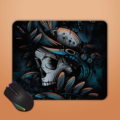 Smoky Skull Mouse Pad Zapvi