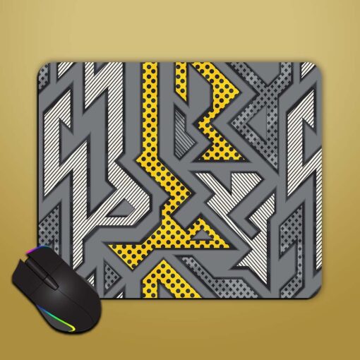 Abstract Urban Geometric Mouse Pad Zapvi