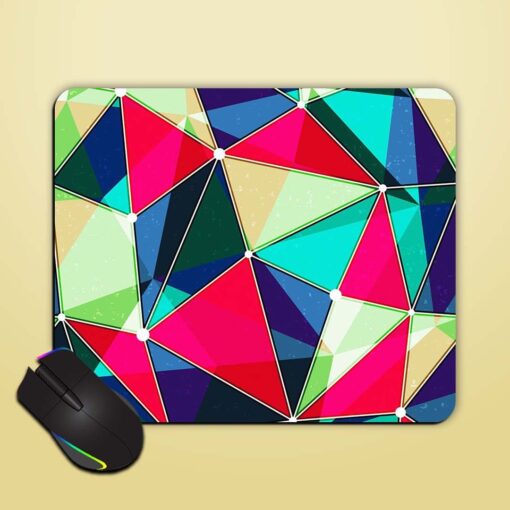 Abstract Vintage Triangle Mouse Pad Zapvi