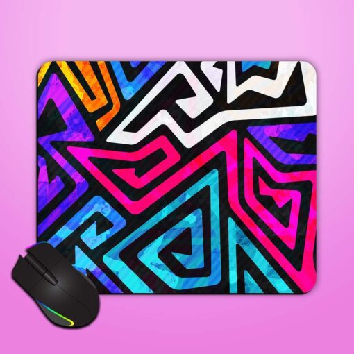 Bright Maze Seamless Mouse Pad Zapvi