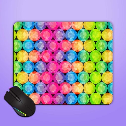 Circle Rainbow Seamless Mouse Pad Zapvi