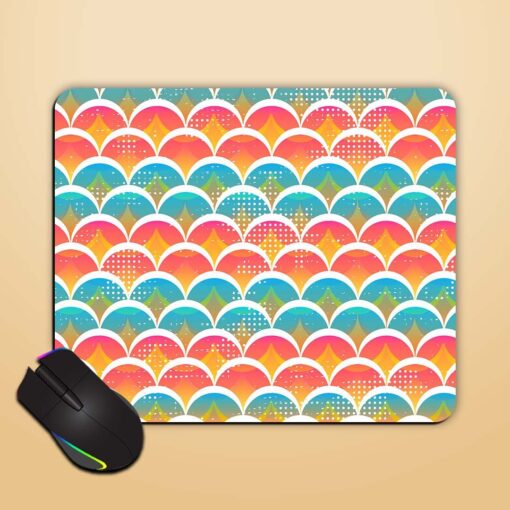 Funny Circle Seamless Mouse Pad Zapvi