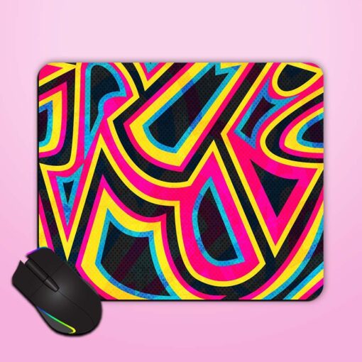 Graffiti Geometric Seamless Mouse Pad Zapvi