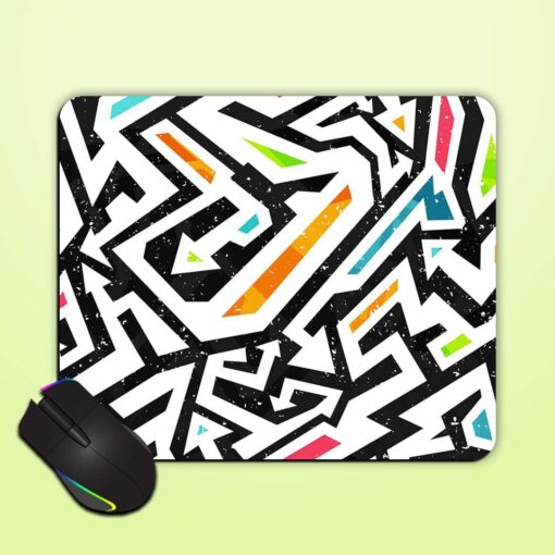 Graffiti Seamless Pattern Mouse Pad Zapvi