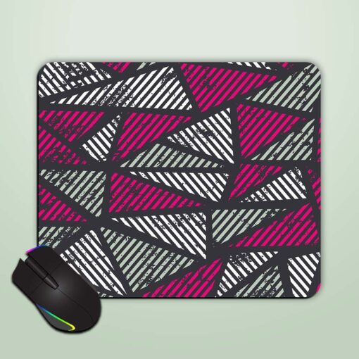 Pink Triangle Seamless Mouse Pad Zapvi