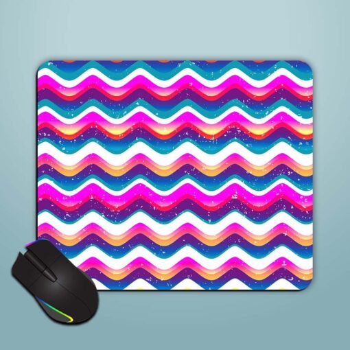 Psychedelic Color Wave Mouse Pad Zapvi