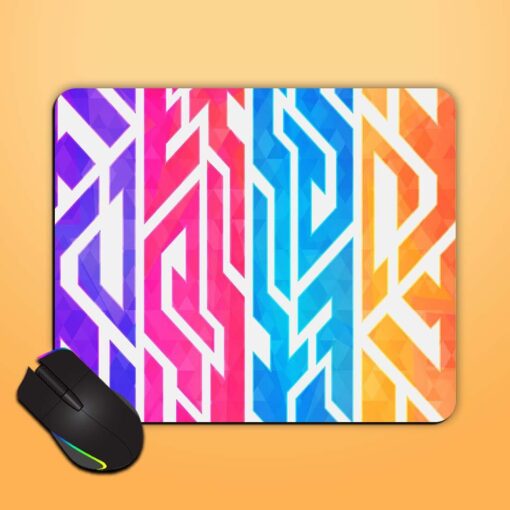 Rainbow Color Geometric Mouse Pad Zapvi