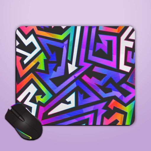 Rainbow Color Graffiti Mouse Pad Zapvi