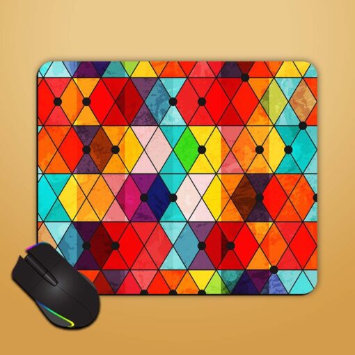 Rainbow Color Mosaic Mouse Pad Zapvi