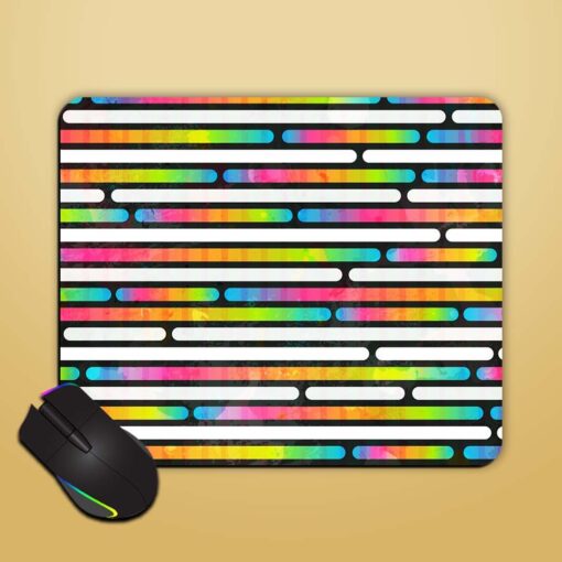 Rainbow Color Stripes Mouse Pad Zapvi