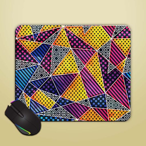 Rainbow Triangle Seamless Mouse Pad Zapvi