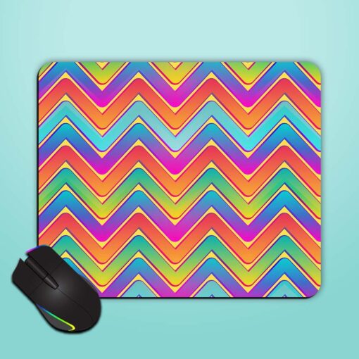 Rainbow Waves Seamless Mouse Pad Zapvi