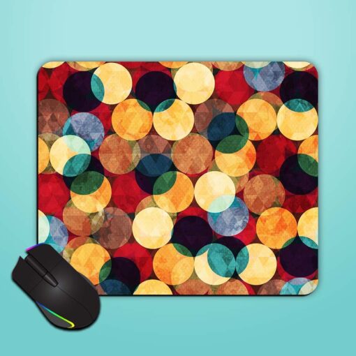 Retro Circle Seamless Mouse Pad Zapvi