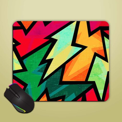 Retro Geometric Seamless Mouse Pad Zapvi