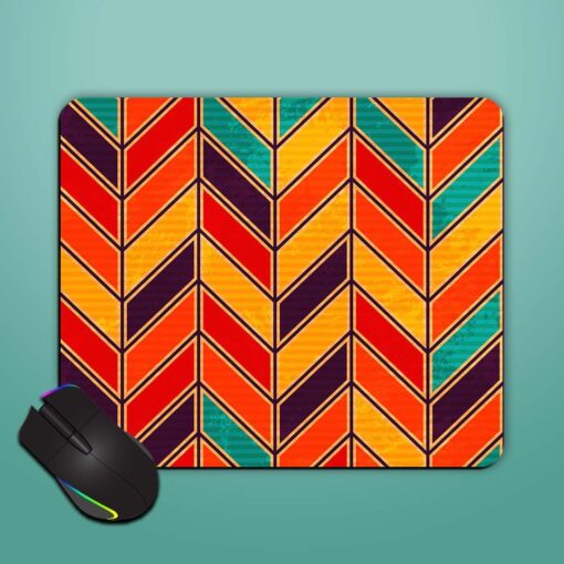 Retro Zigzag Seamless Mouse Pad Zapvi