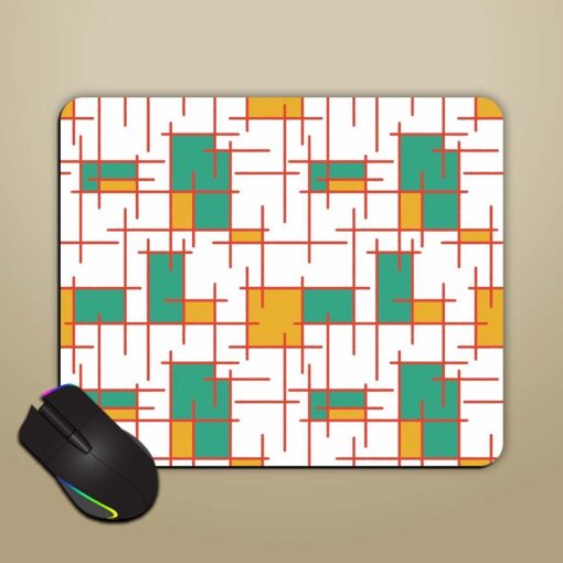 Seamless Abstract Geometry Mouse Pad Zapvi