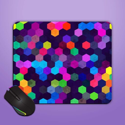 Seamless Hexagon Geo Mouse Pad Zapvi