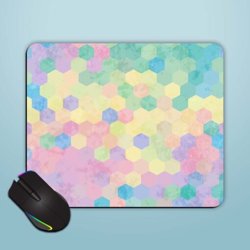 Seamless Hexagon Geo Mouse Pad Zapvi