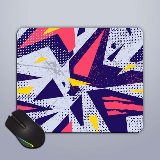 Abstract Seamless Geometric Mouse Pad Zapvi