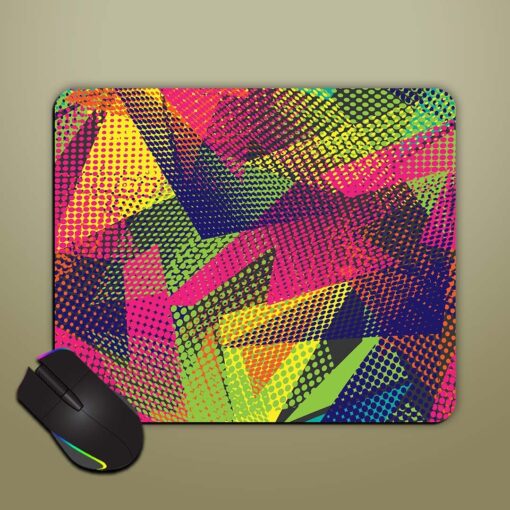 Abstract Seamless Geometric Mouse Pad Zapvi