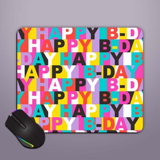 Abstract Seamless Happy Mouse Pad Zapvi