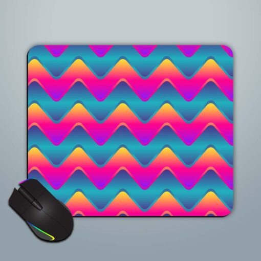 Abstract Wave Vector Mouse Pad Zapvi