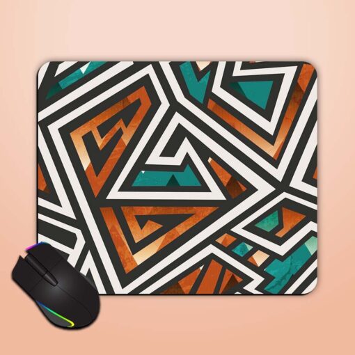 African Geometric Seamless Mouse Pad Zapvi