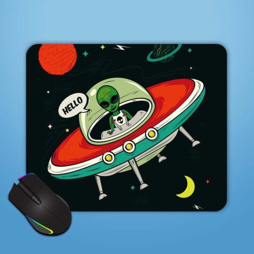 Alien Invasion Vector Mouse Pad Zapvi