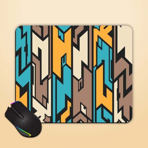 Alien Seamless Pattern Mouse Pad Zapvi