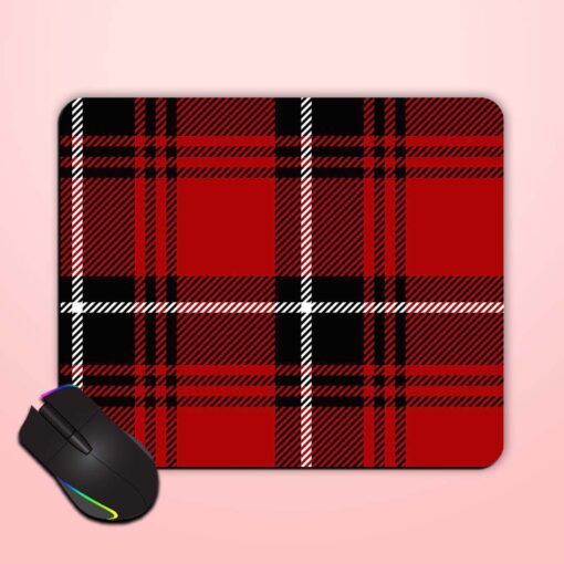 Black Red Tartan Mouse Pad Zapvi