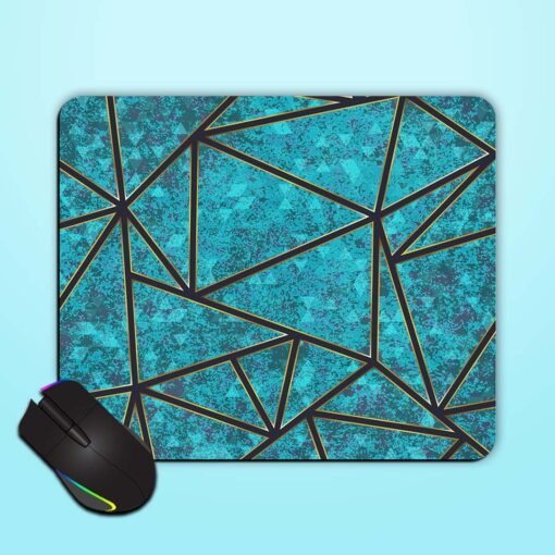 Blue Color Triangle Mouse Pad Zapvi