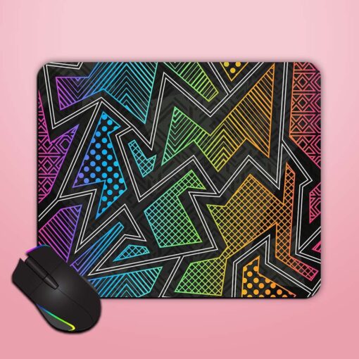 Bright Cloth Geometric Mouse Pad Zapvi