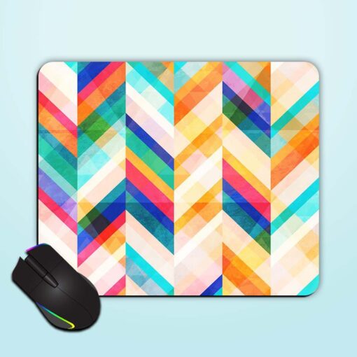 Colored Zigzag Seamless Mouse Pad Zapvi