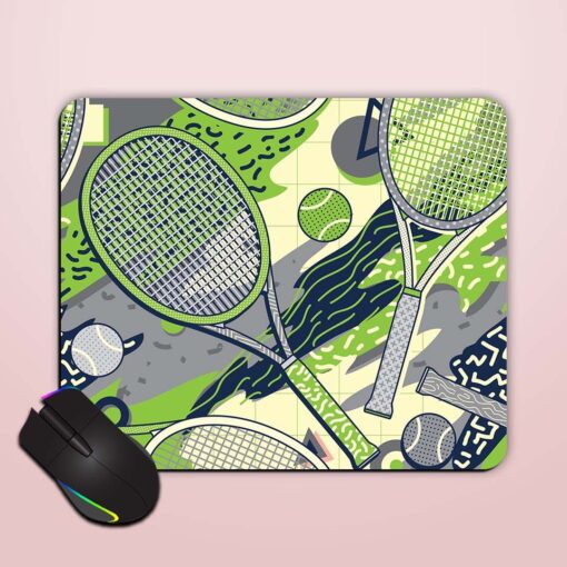 Colorful Racket Tennis Mouse Pad Zapvi