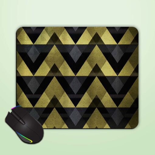 Gold Zigzag Seamless Mouse Pad Zapvi