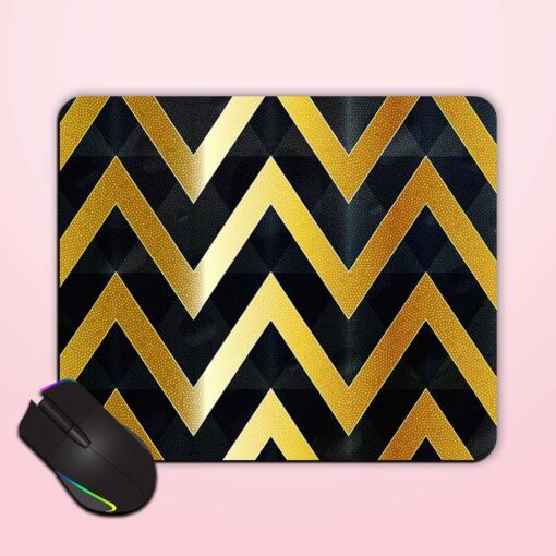 Gold Zigzag Seamless Mouse Pad Zapvi