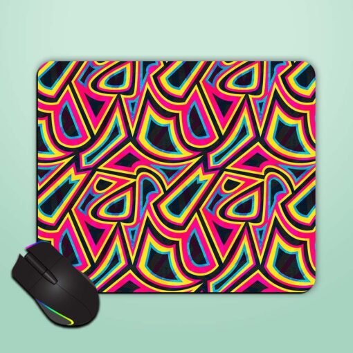 Graffiti Geometric Seamless Mouse Pad Zapvi