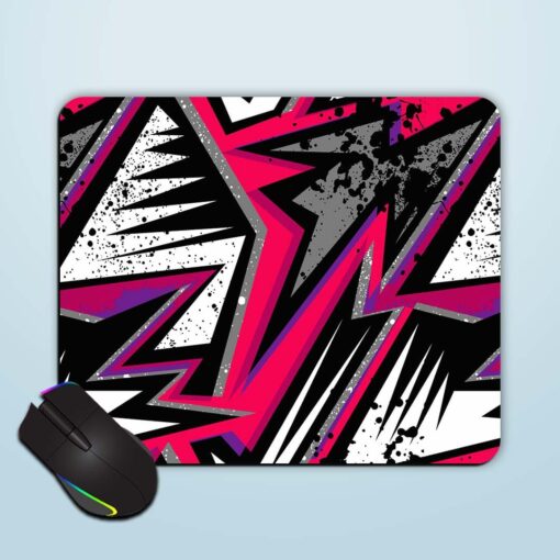 Grunge Geometric Pattern Mouse Pad Zapvi