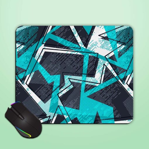 Grunge Geometric Pattern Mouse Pad Zapvi