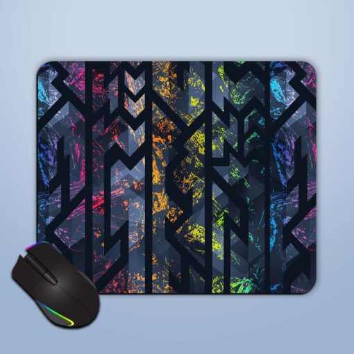 Grunge Geometric Vector Mouse Pad Zapvi