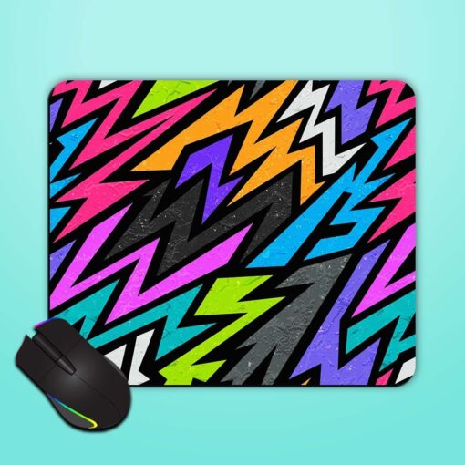 Grunge Graffiti Geometric Mouse Pad Zapvi