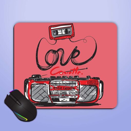 Illustration Vector Love Mouse Pad Zapvi