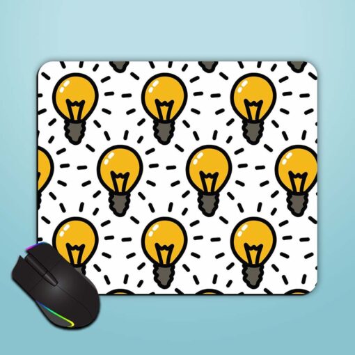 Light Bulb Seamless Mouse Pad Zapvi