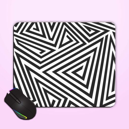 Monochrome Illusion Seamless Mouse Pad Zapvi